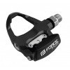 FORCE pedále FLIX nášľapné cestné + zarážky, čierne