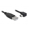 Delock kábel USB 2.0 A-samec > USB mini-B 5-pin samec pravouhlý, 1 meter 82681