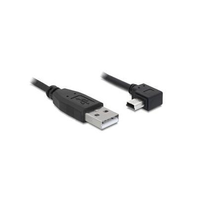 Delock kábel USB 2.0 A-samec > USB mini-B 5-pin samec pravouhlý, 1 meter 82681