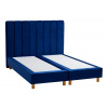 Posteľ Pasadena s prešívaným čelom, boxspring standard, wooden black, Malcolm 31, 180x200 cm