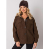 Tmavohnedá kožušinová čiapka AT-CZ-16801.38-dark brown ONE SIZE