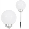 Solárna zatĺkacia lampa Saska garden biela 52 cm 1 ks