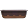 Plastia Samozavlažovací truhlík Mareta 80x20x18 cm čokoládová + bronzový