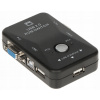 Prepínač KVM VGA 2x1 Switch 3xUSB HUB BOX