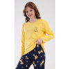 Vienetta Dámske pyžamo dlhé Žirafy: žlutá XL
