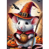 Norimpex Diamantové maľovanie Halloweensky myšiak 40x30cm