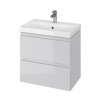 Cersanit - SET skrinka + umývadlo, šedý lesk, Moduo Slim 60, S801-226-DSM