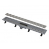 Alcadrain Odtokové žľaby - Sprchový žľab Simple 65 cm, s nerezovým okrajom, s roštom, nerezová mat APZ18-650M