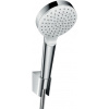 Hansgrohe 26568400 CROMETTA sprchová súprava 1jet 9 l/min.držiak Porter 125cm,biela/chróm 26568400