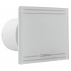Sapho GLASS kúpeľňový ventilátor axiálny, 8W, potrubie 100mm, časovač, biela SPH GS102