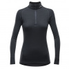 tričko DEVOLD DUO ACTIVE Merino 205 Zip Neck Woman Black L