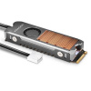 AXAGON CLR-M2FAN, měděný chladič s ventilátorem pro oboustranné M.2 SSD, výška 13 mm Axagon