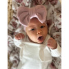 Detská čiapka / Turban s Mašľou, VELVET LILA