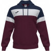 Joma Mikina CREW IV HOODIE SWEATSHIRT BURGUNDY-DARK NAVY Veľkosť: XS