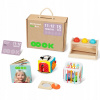 Box XXL Montessori edukačná senzorická hračka 7v1 pre deti od 16-18 mesiacov Tooky Toy