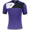Joma Futbalový dres T-SHIRT CREW II PURPLE-BLACK S/S, veľkosť S