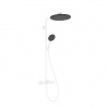 Hansgrohe Raindance Alive S Puro - Sprchový set s termostatom, 21x34 cm, 3 prúdy, EcoSmart, matná biela 24593700