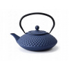 LIATINOVÁ KANVICA ČAJNÍK SO SITKOM NA LÚHOVANIE 1250 ML TMAVOMODRÁ MIKA JAPONSKÁ