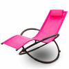 Záhradné lehátko - LaceStone Deckchair Sklada ružová relaxácia (LaceStone Deckchair Sklada ružová relaxácia)