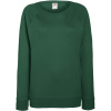 Fruit of the Loom Mikina Lady-Fit LW Raglan Sweat, raglánová, dámská COT16214654000-bottle gree XS Zelená lahvově
