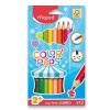 MAPED Color'Peps Jumbo, pastelky, drevené, trojhranné, hrubé (12 farieb)
