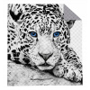 Prikrývka na posteľ - Detaxpol polyester 240 x 220 cm biele posteľ (Posteľ lôžka spálne 220x240 prešívaný leopard)