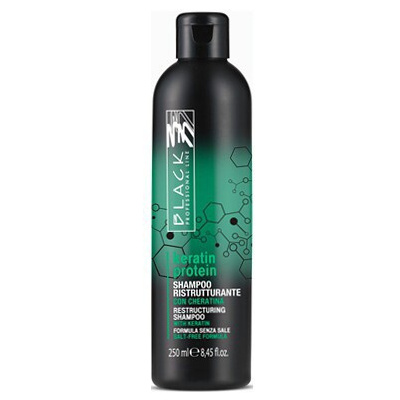 BLACK Keratin Protein Shampoo 250ml - keratínový šampón na poškodené vlasy