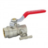 Slovarm Guľový ventil pákový s odvodnením KE-261-DN150 F/F, 1/2