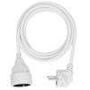 Solight predlžovací prívod - spojka, 1 zásuvka, 2m, 3 x 1mm2, biela PS02