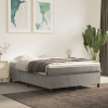 vidaXL Posteľný rám na boxspring bledosivý 140x190 cm zamat 3121114