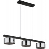 Globo Lighting Higgins závesné svietidlo 3x6 W čierna-dymová 16055-3HS