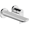 HANSGROHE Rebris E 2-otvorová páková umývadlová batéria pod omietku, pre nástennú montáž, s rozetami, výtok 200 mm, chróm, 72568000