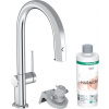 Hansgrohe Aqittura M91, filterSystem 210, vyťahovací výtok, 1jet, štartovacia sada, chrómová, HAN-76801000