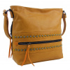 Horčicovo žltá stredne veľká crossbody dámska kabelka XH5046