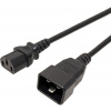 PremiumCord kábel sieťový 230V predlžovací IEC 320 C13 - IEC 320 C20, 2,0m čierny 8592220018627