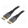 Kabel DisplayPort 1.4 DisplayPort vidlice,z obou stran černá