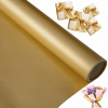 Saténová kvetinová fólia ozdobná zlatá metalická 50cm x 8m na balenie