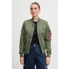 Bunda Alpha Industries MA-1 TT 141041 01 dámsky, zelená farba, prechodná