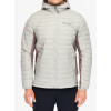 Zateplená bunda Columbia Powder Pass Hybrid Hooded Jacket - flint grey/iron