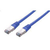 C-TECH patch kábel Cat5e, FTP, modrý, 1m