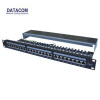 DATACOM Patch panel 24p.CAT6 1U 3x8 LSA, STP 19'' čierny s vyviazaním 3121