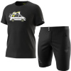 Komplet DYNAFIT Graphic CO M Black + Transalper2 Light DST Shorts M Black Out