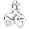 PANDORA Dvojité rozdelené srdce 799187C01 (Ag 925/1000, 2,88 g)