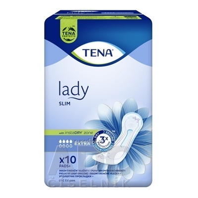 TENA Lady Slim Extra inkontinenčné vložky 1x10 ks, 7322541451404