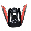 šilt pre prilby S-M5 HONDA kolekcia, ALPINESTARS (čierna/červená/sivá)