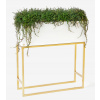 Kvetina 65 cm kovový white_gold_m (Kovový hrniec podkrovie podkrovie Plant Box White Golden)