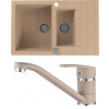 Set Alveus (dřez Cadit 70 Beige 55 + baterie Nina Beige 55) SETA22055