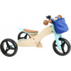 Small Foot Drevené odrážadlo Trike 2v1 tyrkysové