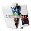 Kožený obal Samsung Galaxy Ace 2 – Flip Card – biela