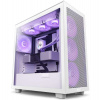 NZXT skříň H7 Flow RGB edition / ATX / 1x360mm RGB core fan/ USB-C / 2x USB / proskl. bočnice / mesh panel / RGB / bílá (CM-H72FW-R1)